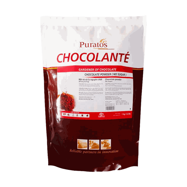 Bột Sô Cô La Nguyên Chất Không Đường Puratos 1kg