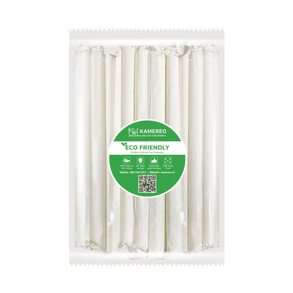 Ống Hút Giấy (Có Bọc Giấy) Kamereo Phi 12 x 50 Ống