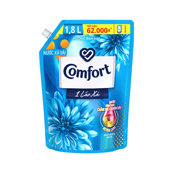 Nước Xả Comfort Đậm Đặc Hương Ban Mai 1.8L