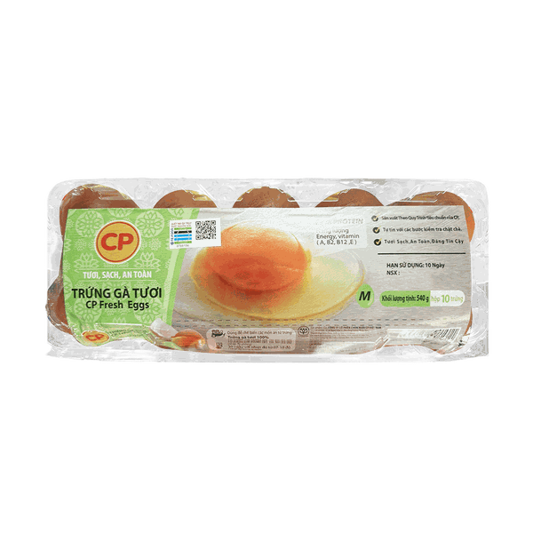 Trứng Gà CP 54g Hộp 10 Quả
