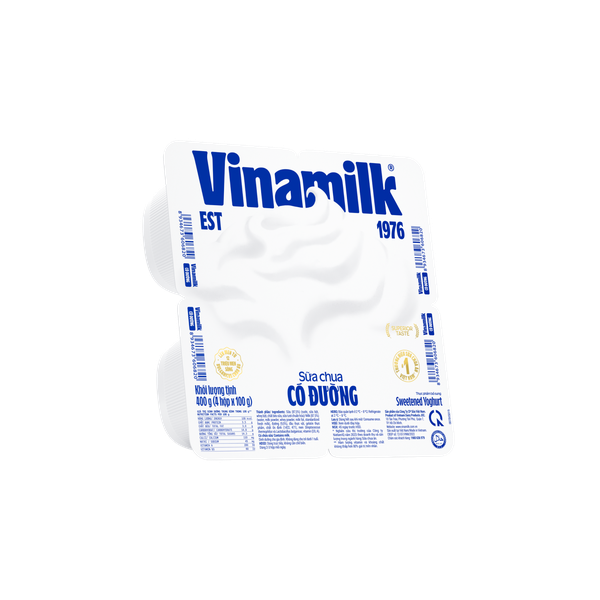 Sữa Chua Ăn Vinamilk Có Đường 100g x 4 Hộp