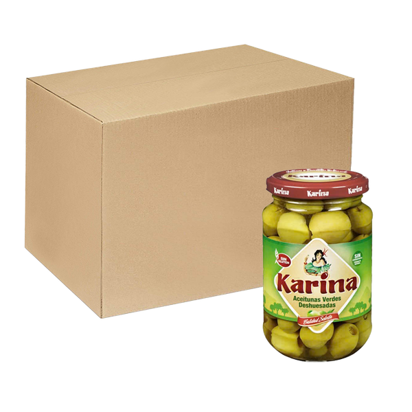 [Thùng] Trái Oliu Xanh Tách Hạt Karina 350g x 12 Hũ