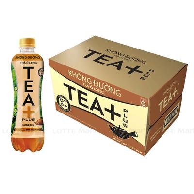 [Thùng] Trà Ôlong Tea Plus Không Đường 450ml x 24 Chai