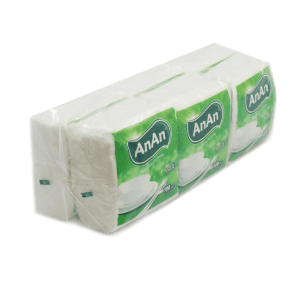 Khăn Ăn Pop Up AnAn 100 x 100mm 6 Gói