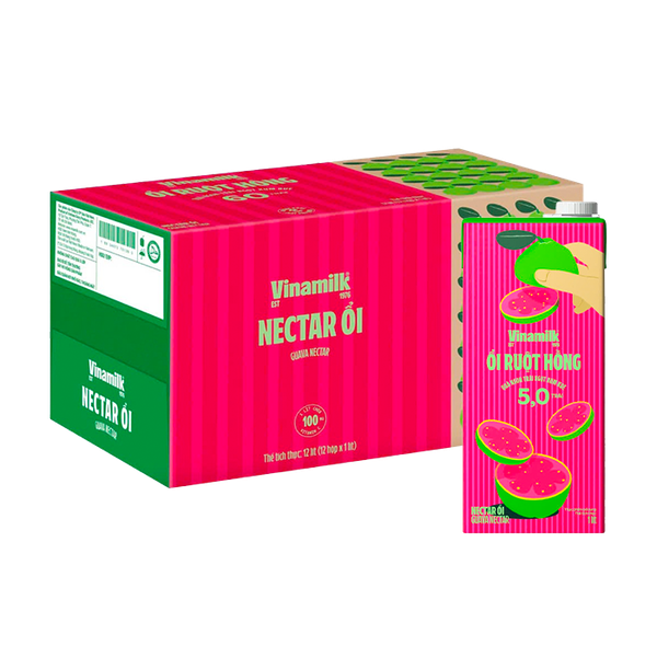 [Thùng] Nước Vfresh Ổi Ép Nectar 1L x 12 Hộp