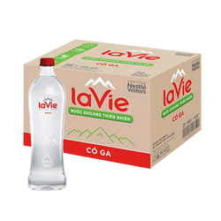 [Thùng] Nước Khoáng Có Ga La Vie Chai Thủy Tinh 450ml x 20 Chai