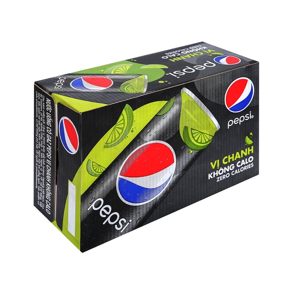 Nước Ngọt Pepsi Không Calo Vị Chanh 320ml