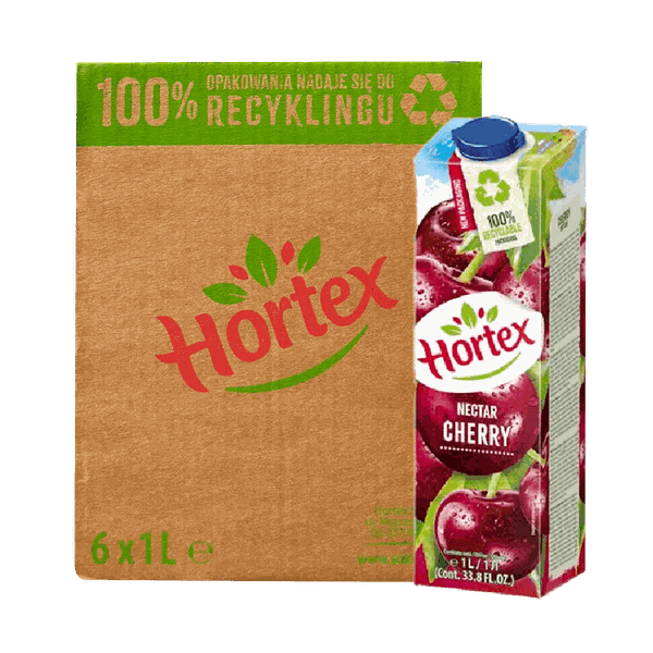[Thùng] Nước Ép Cherry Nectar Hortex 1L x 12 Hộp