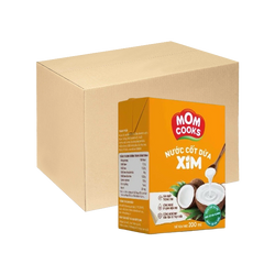 [Thùng] Nước Cốt Dừa Xim Mom Cooks 200ml x 24 Hộp