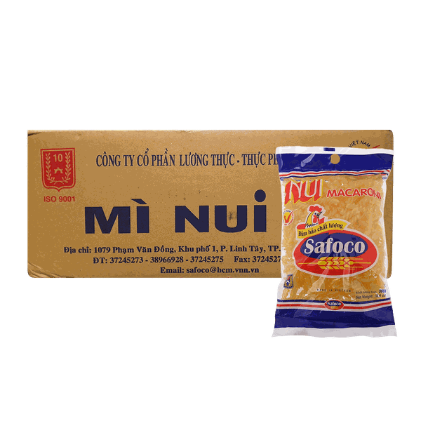 [Thùng] Nui Xoắn Safoco 300g x 20 Gói