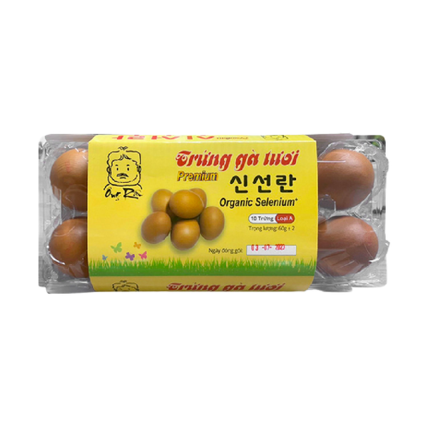 Trứng Gà GFoods 60g Hộp 10 Quả