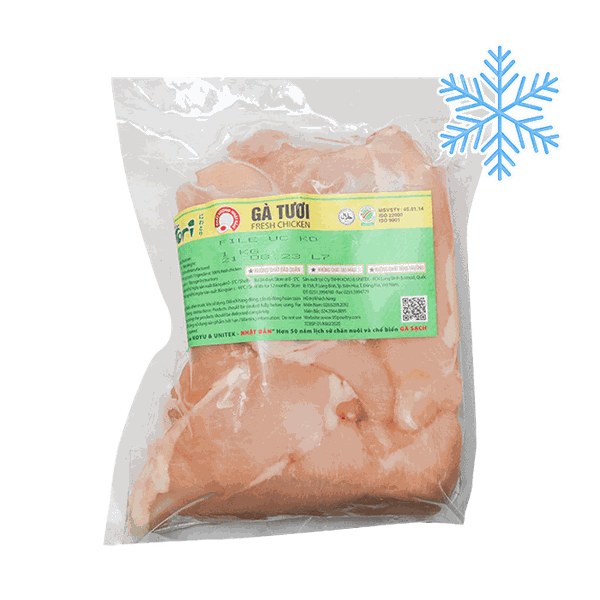 Ức Gà Phi Lê Không Da Đông Lạnh Koyu 1kg