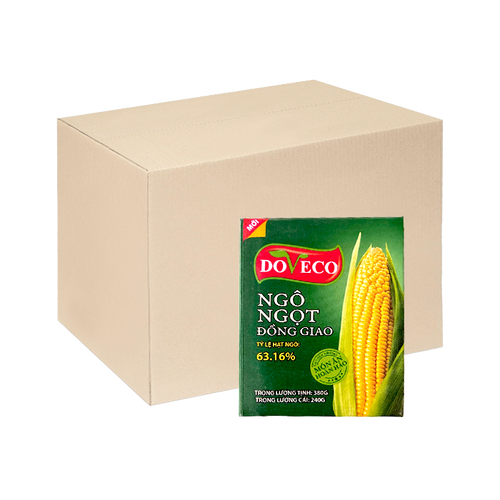 [Thùng] Ngô Ngọt Nguyên Hạt EUFood 410g x 24 Lon