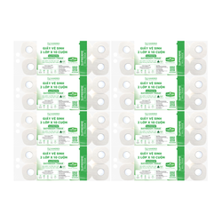 [Thùng] Khăn Giấy Vệ Sinh Cao Cấp Kamereo (2 Lớp) 10 Cuộn x 8 Lốc