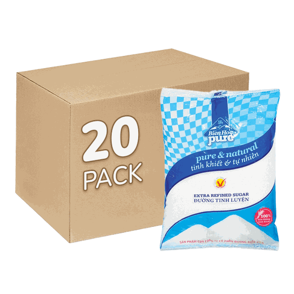 [Bao] Đường Biên Hòa Pure Cành Mai 1kg x 20 Gói