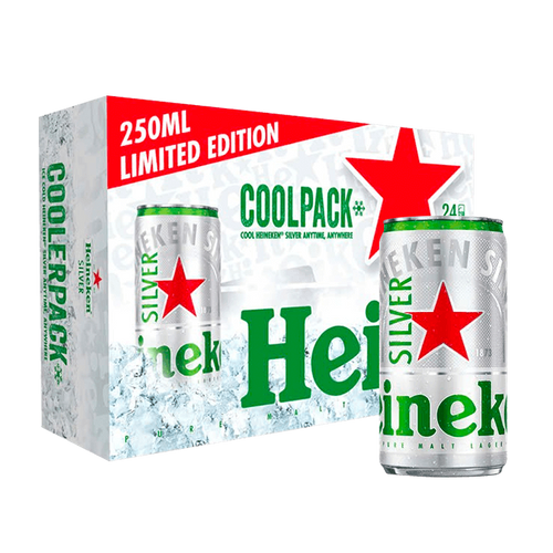 Bia Heineken Silver Coolpack 250ml