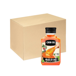 [Thùng] Muối Ớt Đỏ Chinsu 200g x 12 Chai