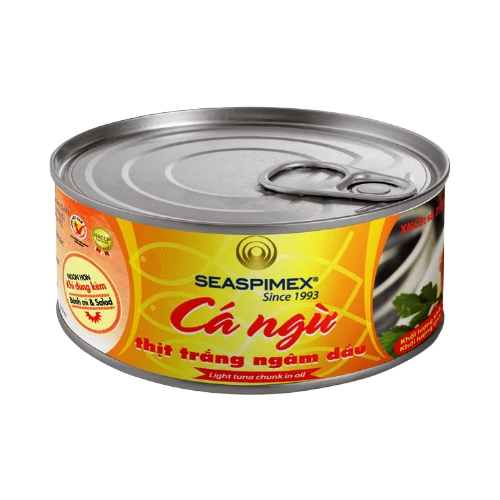 Cá Ngừ Thịt Trắng Ngâm Dầu Seaspimex 185g