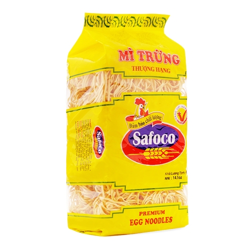[Thùng] Mì Trứng Thượng Hạng Safoco 400g x 15 Gói