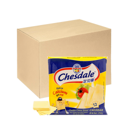 [Thùng] Phô Mai Cheddar Lát Chesdale Anchor 250g x 24 Gói
