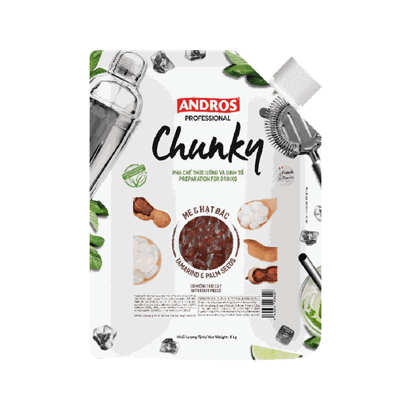Mứt Andros Chunky Me Và Hạt Đác Túi 1kg