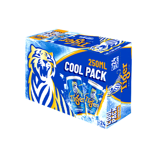 Bia Tiger Coolpack Lon 250ml