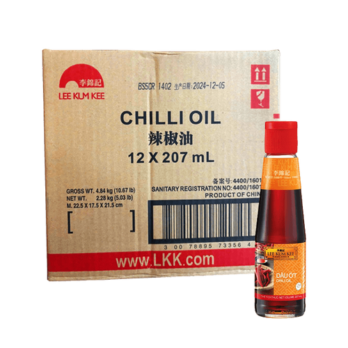 [Thùng] Dầu Ớt Lee Kum Kee 207ml x 12 Chai