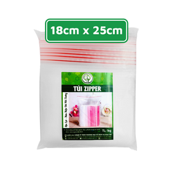 Túi Zipper (PP) Khai Tuệ 18cm x 25cm 1kg
