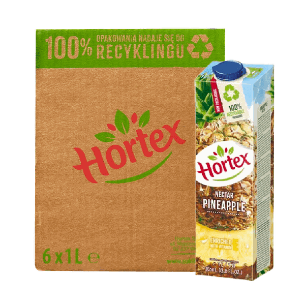 [Thùng] Nước Ép Dứa Nectar Hortex 1L x 12 Hộp