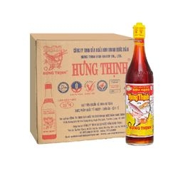 [Thùng] Nước Mắm Cá Cơm Hưng Thịnh Siêu Hạng (35 Độ Đạm) 620ml x 12 Chai