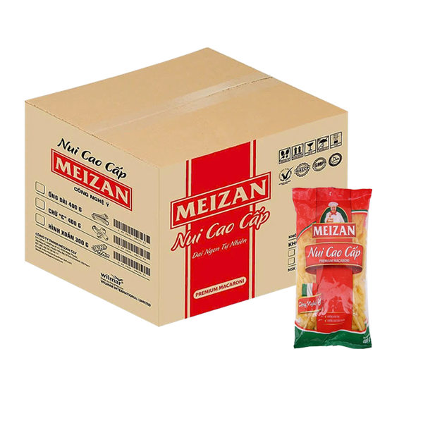[Thùng] Nui Cao Cấp Meizan 400g x 12 Gói