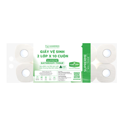 Khăn Giấy Vệ Sinh Cao Cấp Kamereo (2 Lớp) 10 Cuộn
