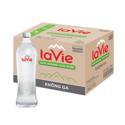 [Thùng] Nước Khoáng Không Ga La Vie Chai Thủy Tinh 450ml x 20 Chai