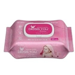 Khăn Giấy Ướt Bless You Love 200 x 150mm 100 Tờ