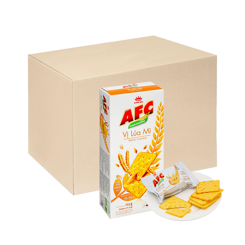 [Thùng] Bánh Quy Lúa Mì AFC 172g x 16 Hộp
