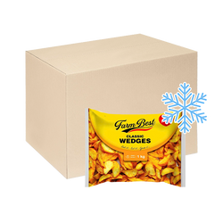 [Thùng] Khoai Tây Cắt Múi Đông Lạnh Farm Best 1kg x 10 Gói