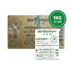 [Thùng] Tinh Bột Gạo Nếp EUFood 1kg x 10 Gói