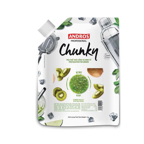 Mứt Andros Chunky Kiwi Túi 1kg