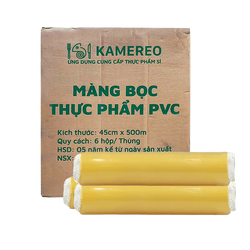[Thùng] Màng Bọc Thực Phẩm Không Hộp Kamereo 45cm x 500m x 6 Cuộn