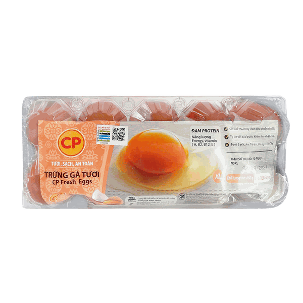 Trứng Gà CP 68g Hộp 10 Quả