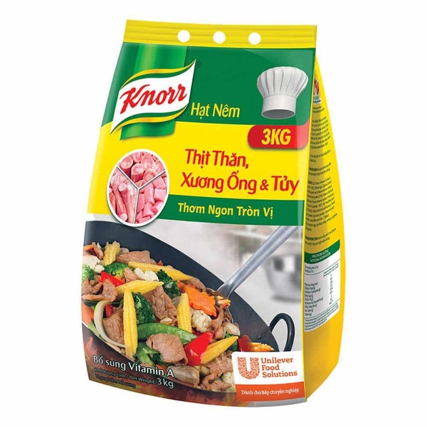 Hạt Nêm Knorr Thịt Thăn Xương Ống Và Tủy 3kg