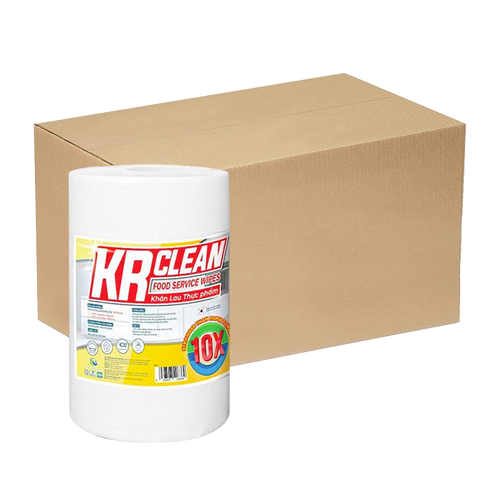 [Thùng] Khăn Lau Thực Phẩm KR Clean 30 x 20cm x 480 Tờ x 2 Cuộn