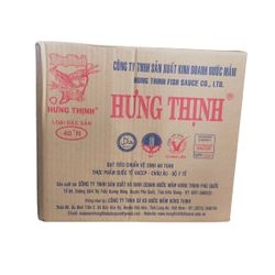 [Thùng] Nước Mắm Cá Cơm Hưng Thịnh Đặc Sản 750ml x 12 Chai