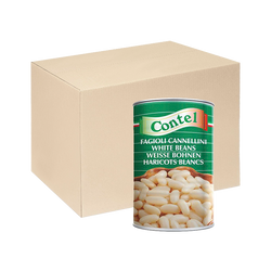 [Thùng] Đậu Trắng Đóng Lon Contel 400g x 24 Lon