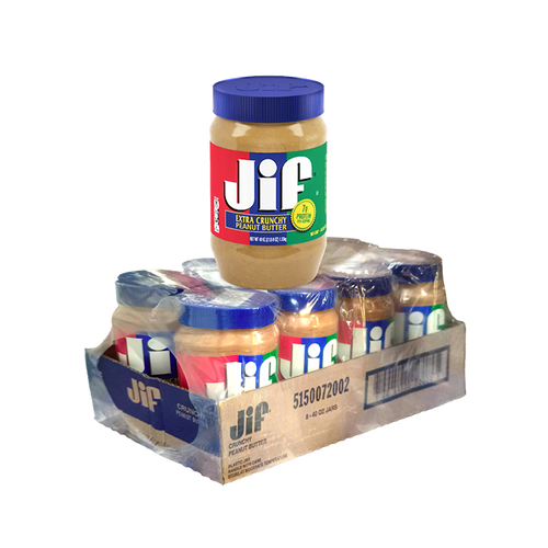 [Thùng] Bơ Đậu Phộng Hạt Jif 1.13kg x 8 Hộp