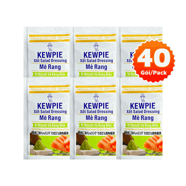 Nước Xốt Salad Mè Rang Kewpie Hương Vị Wasabi Và Rong Biển 15ml x 40 Gói