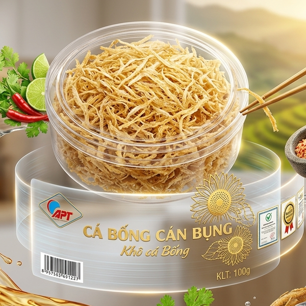 Khô cá bống cán bung APT 100g