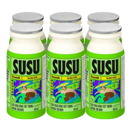 SCU TT hương táo nho Vinamilk Susu Chai 80ml