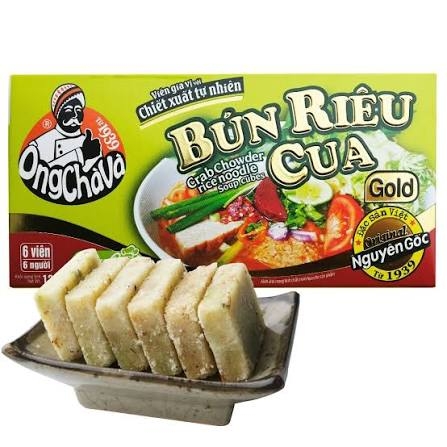 Viên gia vị với chiết xuất tự nhiên Bún Riêu Gold 126gr