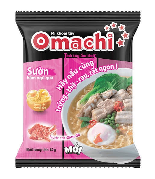 Mì dinh dưỡng khoai tây Omachi Sườn hầm ngũ quả